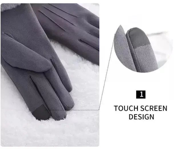 Fleece Women Winter Fashion Gloves