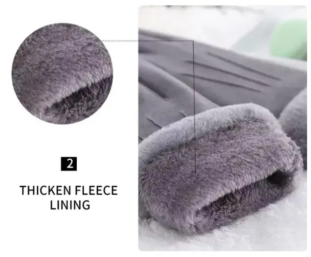 Fleece Women Winter Fashion Gloves