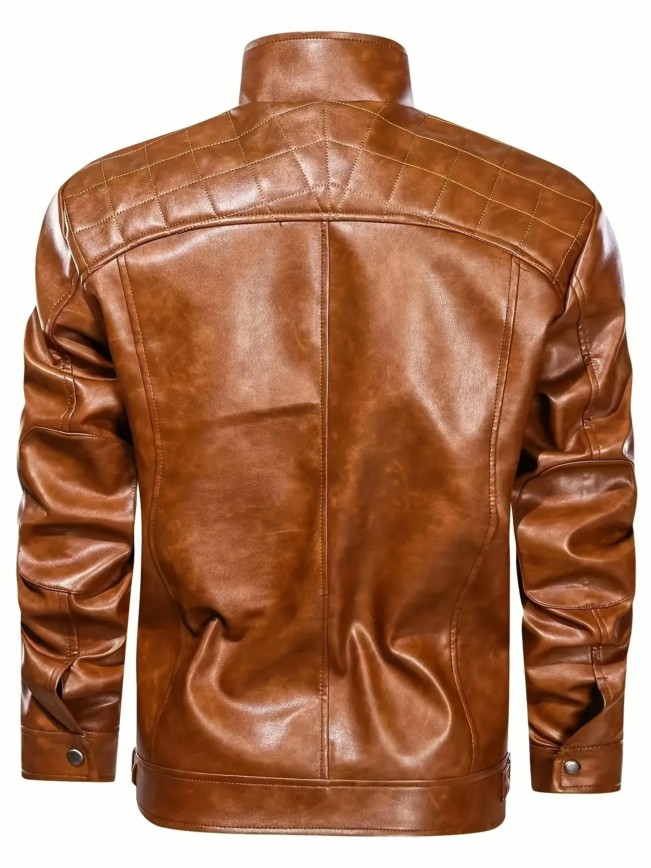 Men’s Biker Jacket /Brown Leather