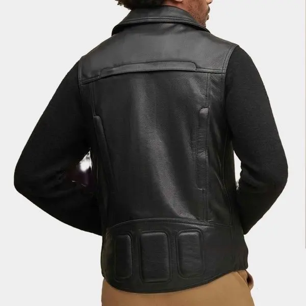 Casual Black Leather Vest