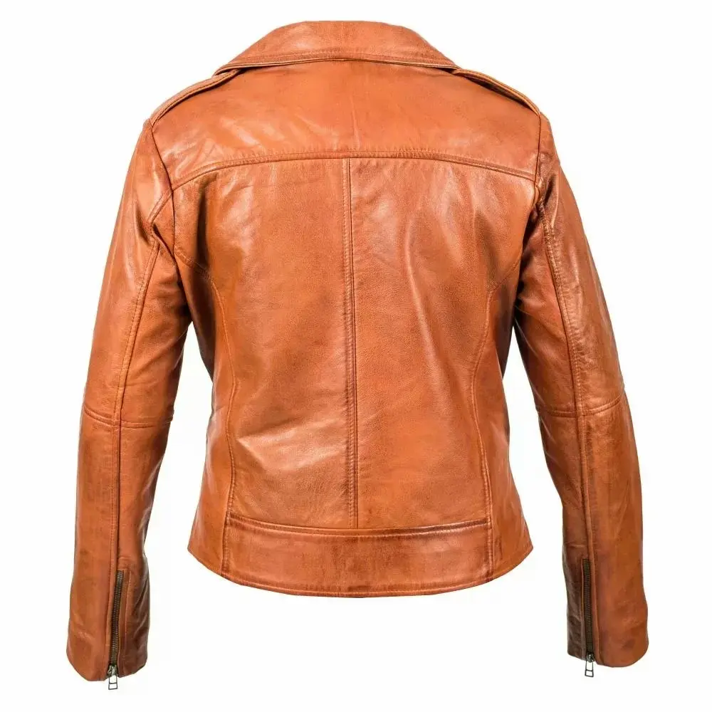 Woman Chestnut Bomber Jacket