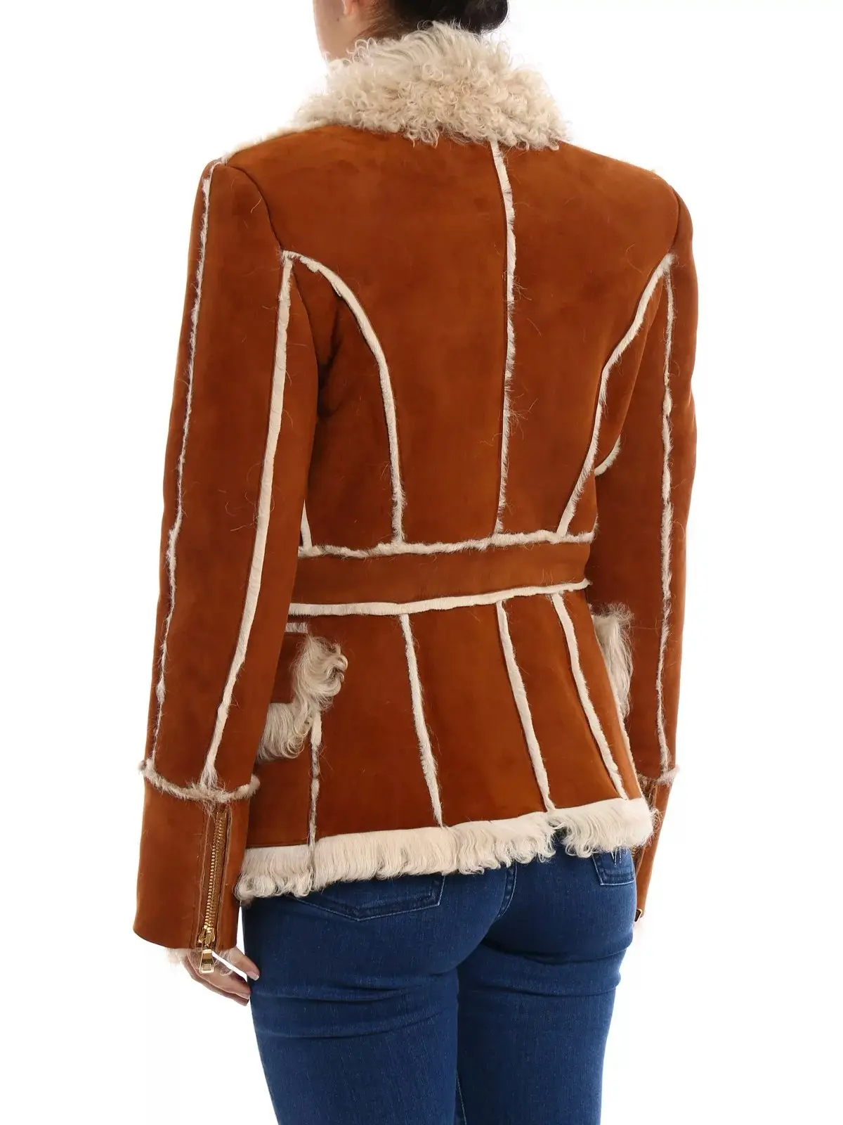 Brown Shearling Suede Jacket