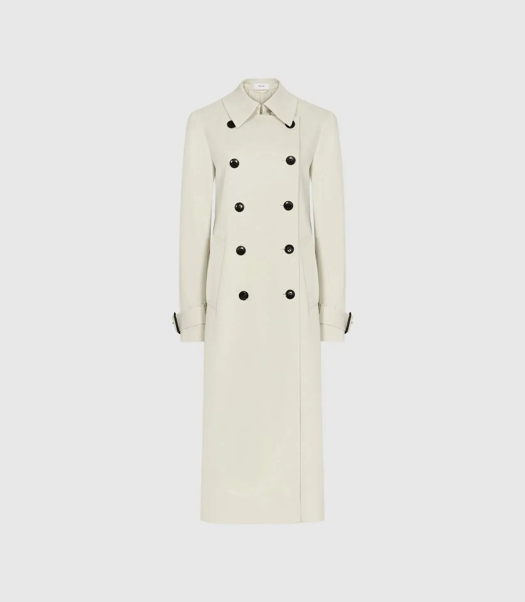 Women White Wool Long Coat