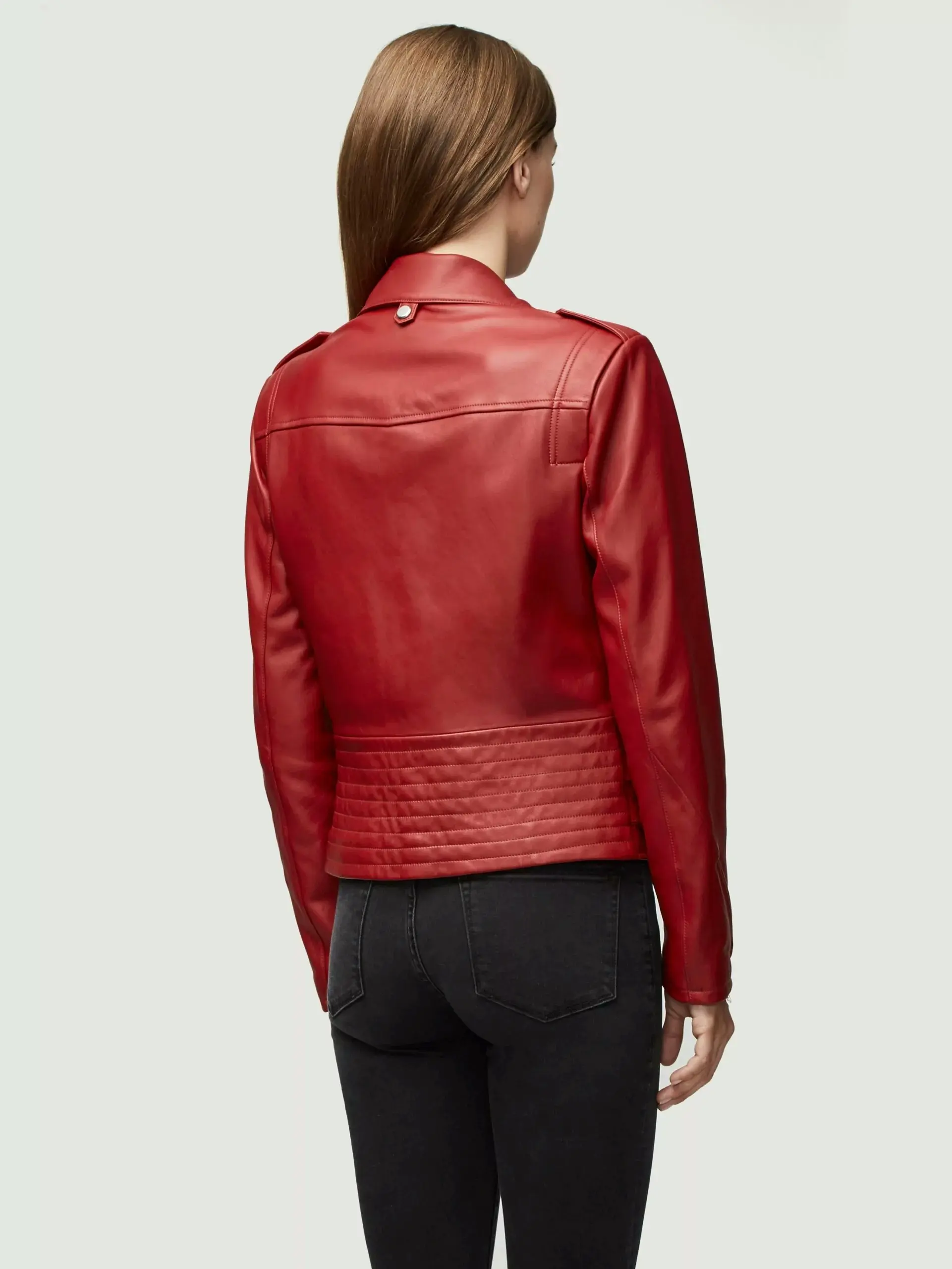 Red Ember Biker Jacket/Woman