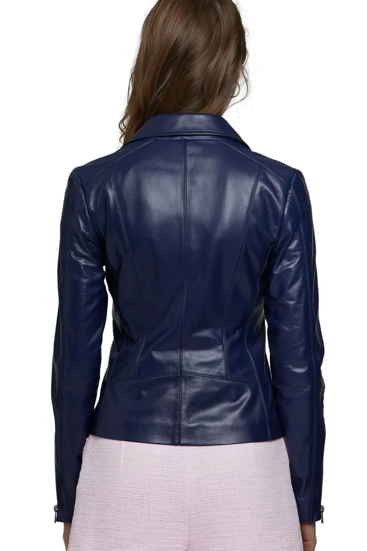 Navy Blue Biker Jacket/Women