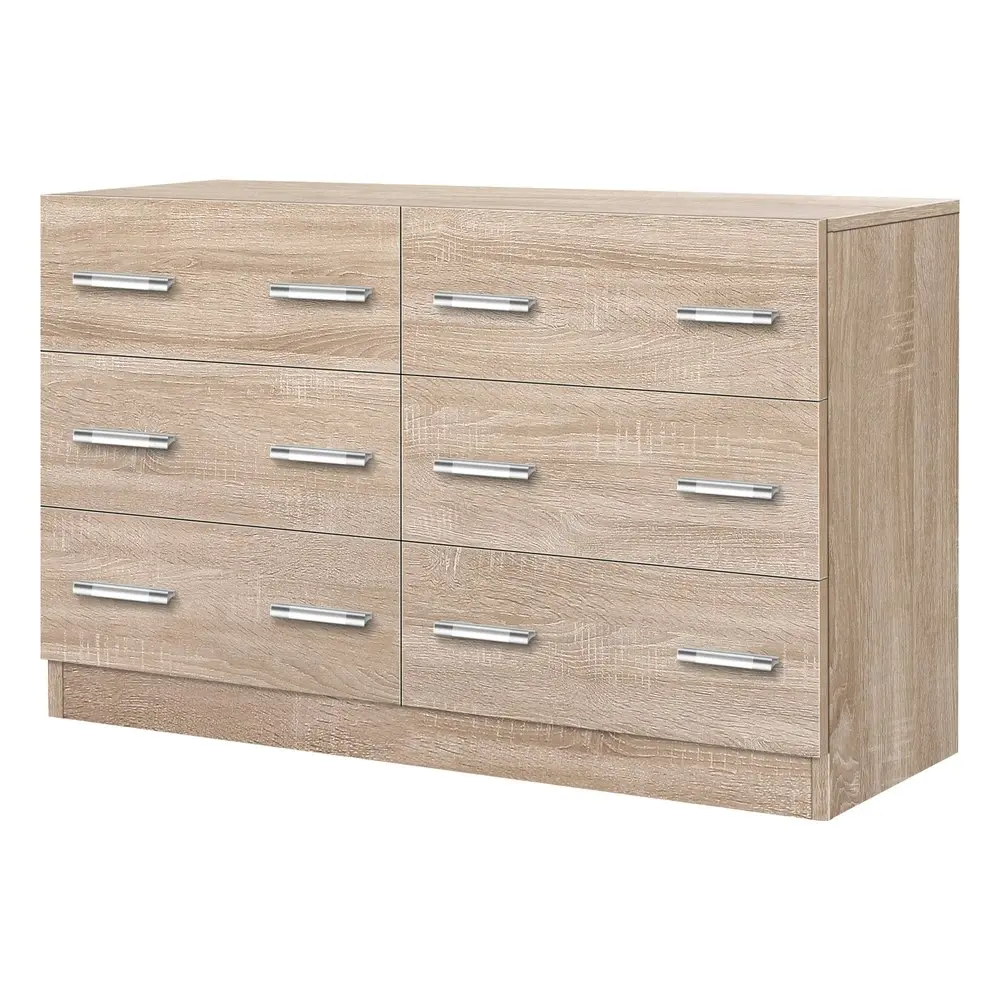 Alfordson 6 Chest of Drawers Minimalist Oak