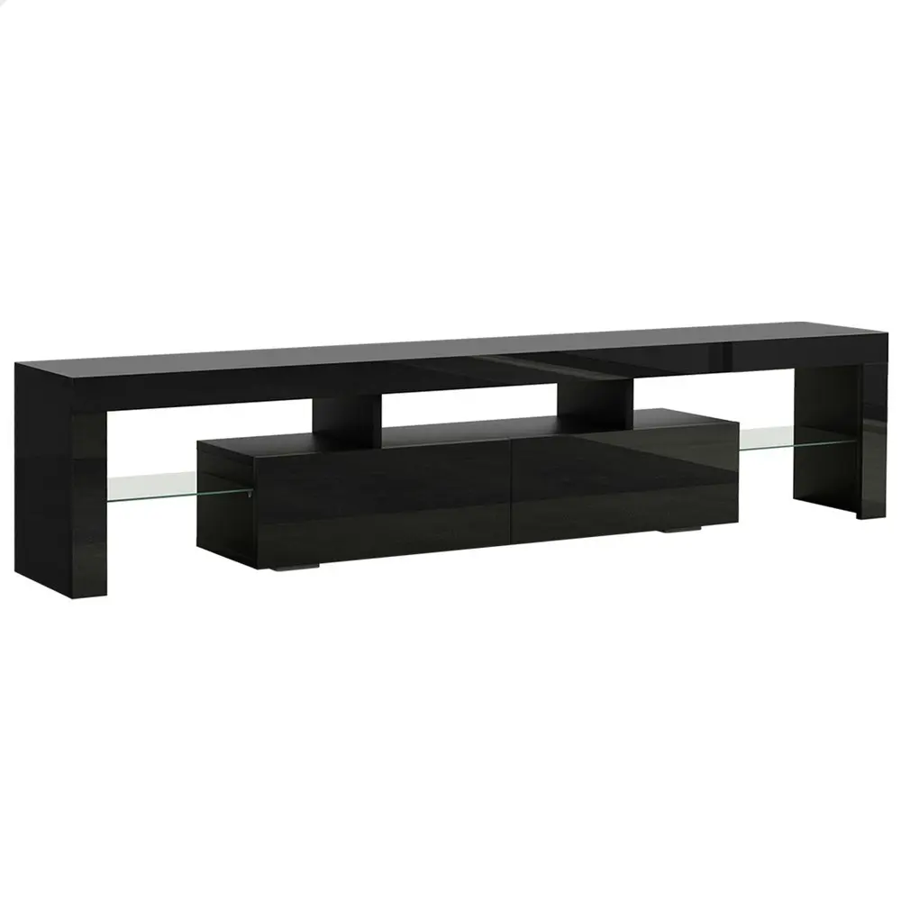 Alfordson Entertainment Unit 180cm LED Black