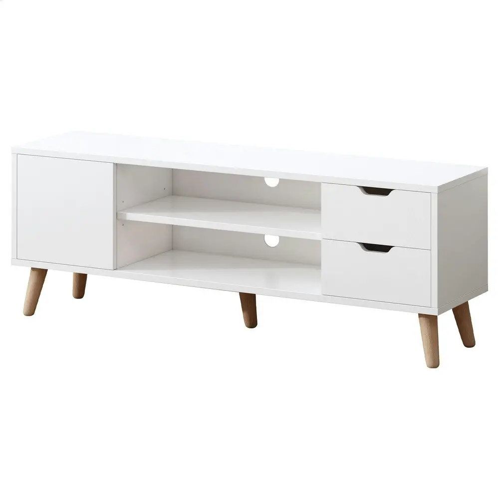 Alfordson Entertainment Unit Cabinet White 120cm