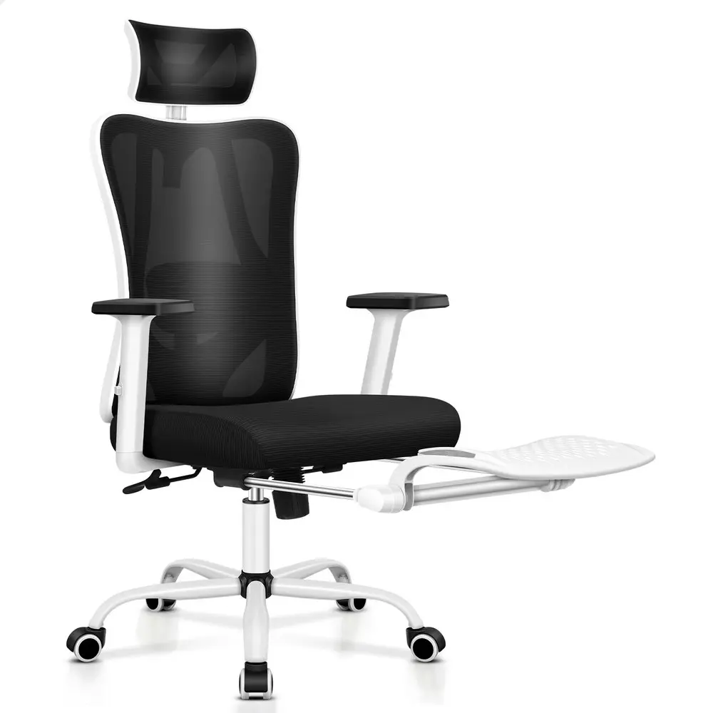 Alfordson Ergonomic Executive Mesh Office Chair Black White