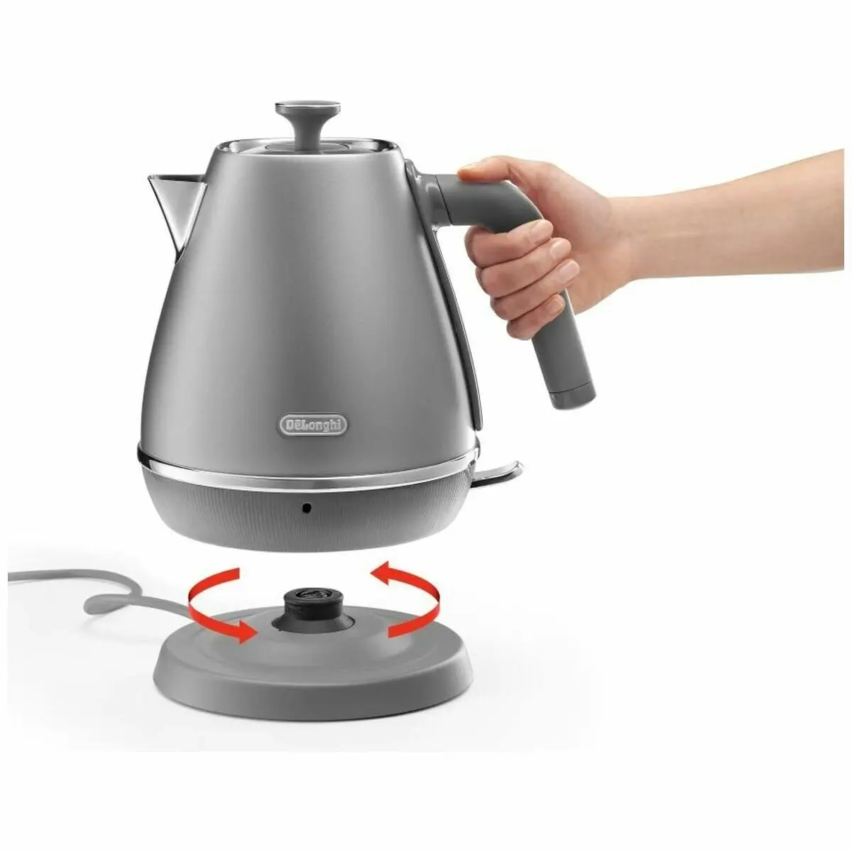 De'Longhi Distinta Moments Kettle Perla Silver