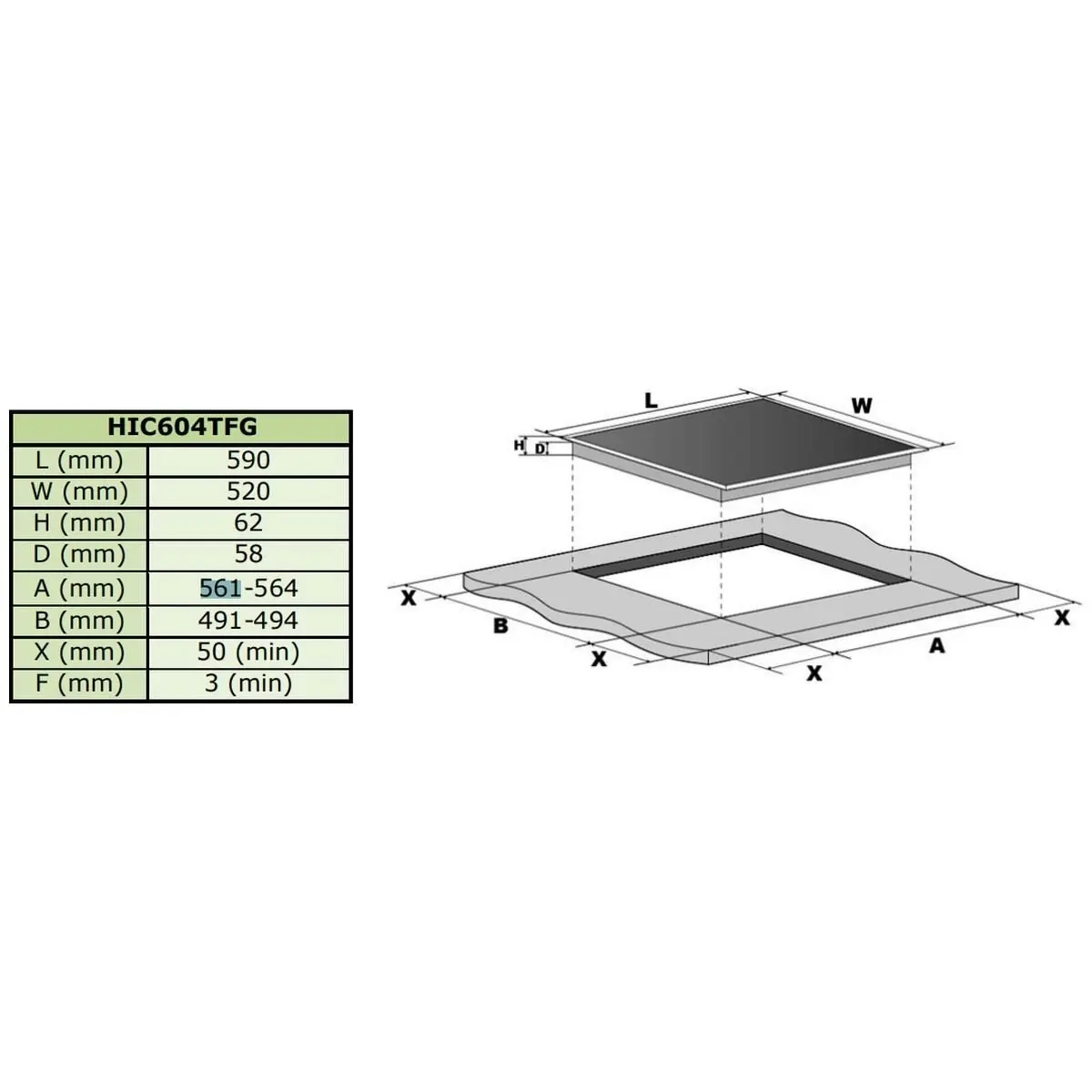 Robinhood 60cm Induction Cooktop