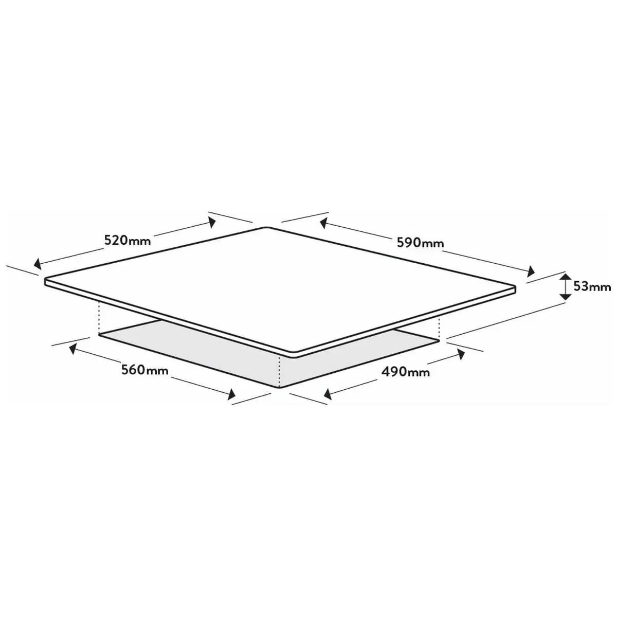 Omega 60cm 4 Zone Induction Electric Cooktop