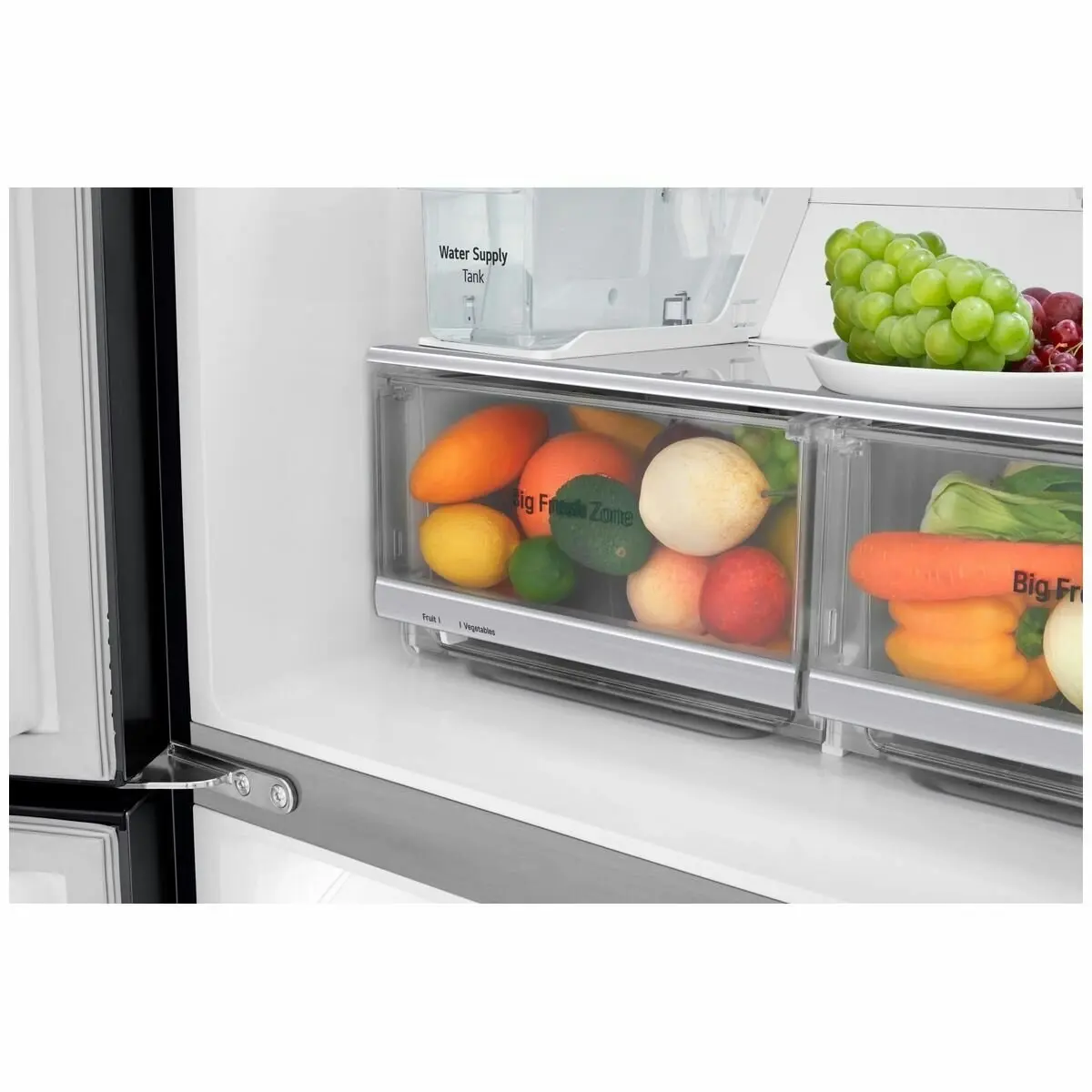 LG 506L Slim French Door Fridge Non Plumbed Ice & Water Dispenser