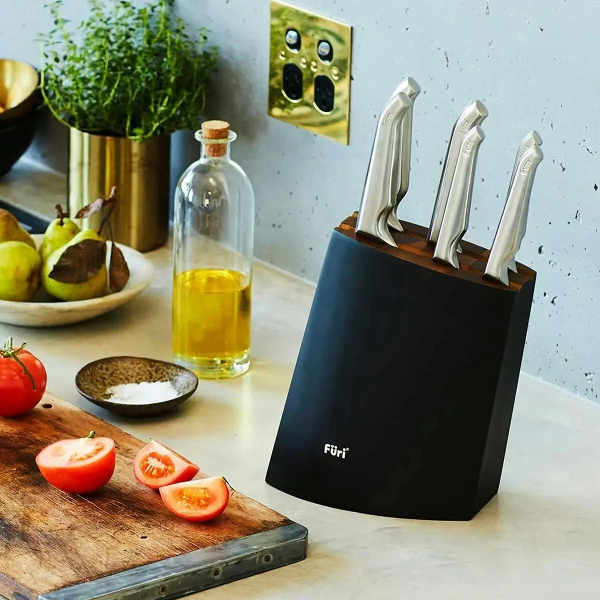 Furi Pro Angular 8 Piece Knife Block Set