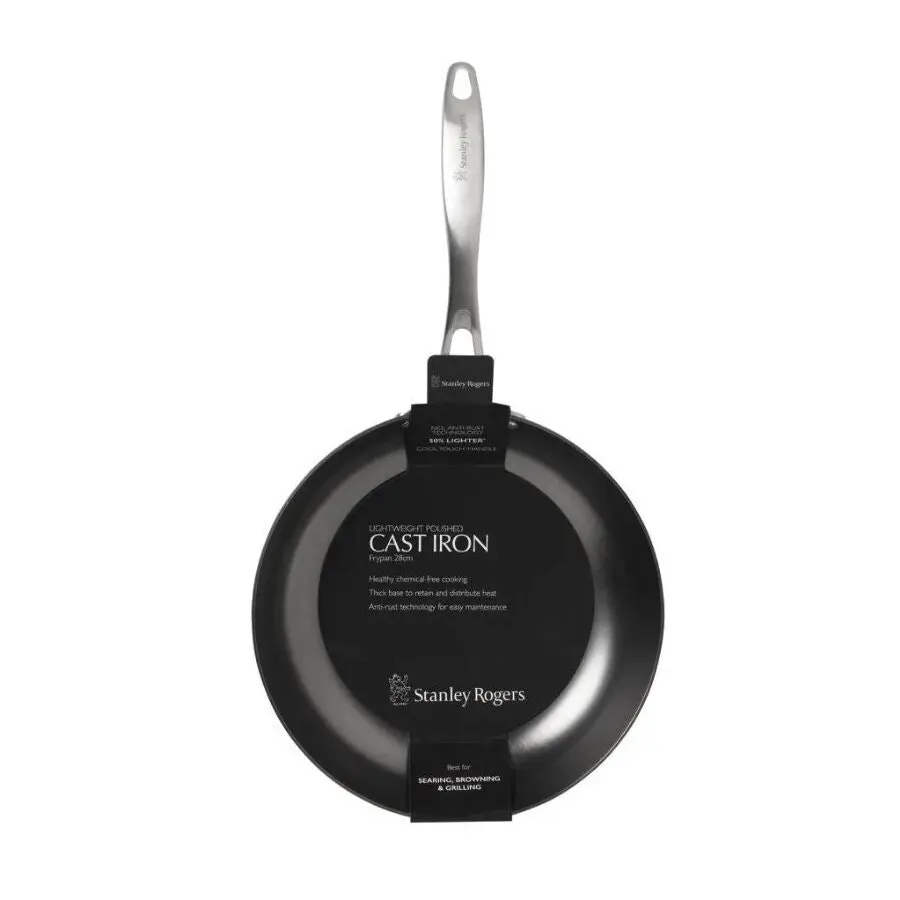 Stanley Rogers 28cm Lightweight Cast Iron Frypan