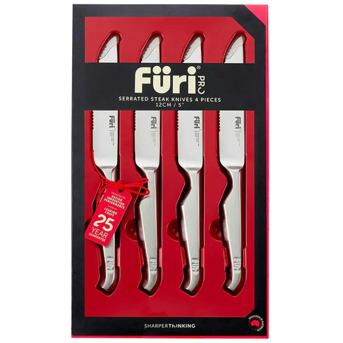 Furi Pro Serrated Steak Knives Four Piece Set