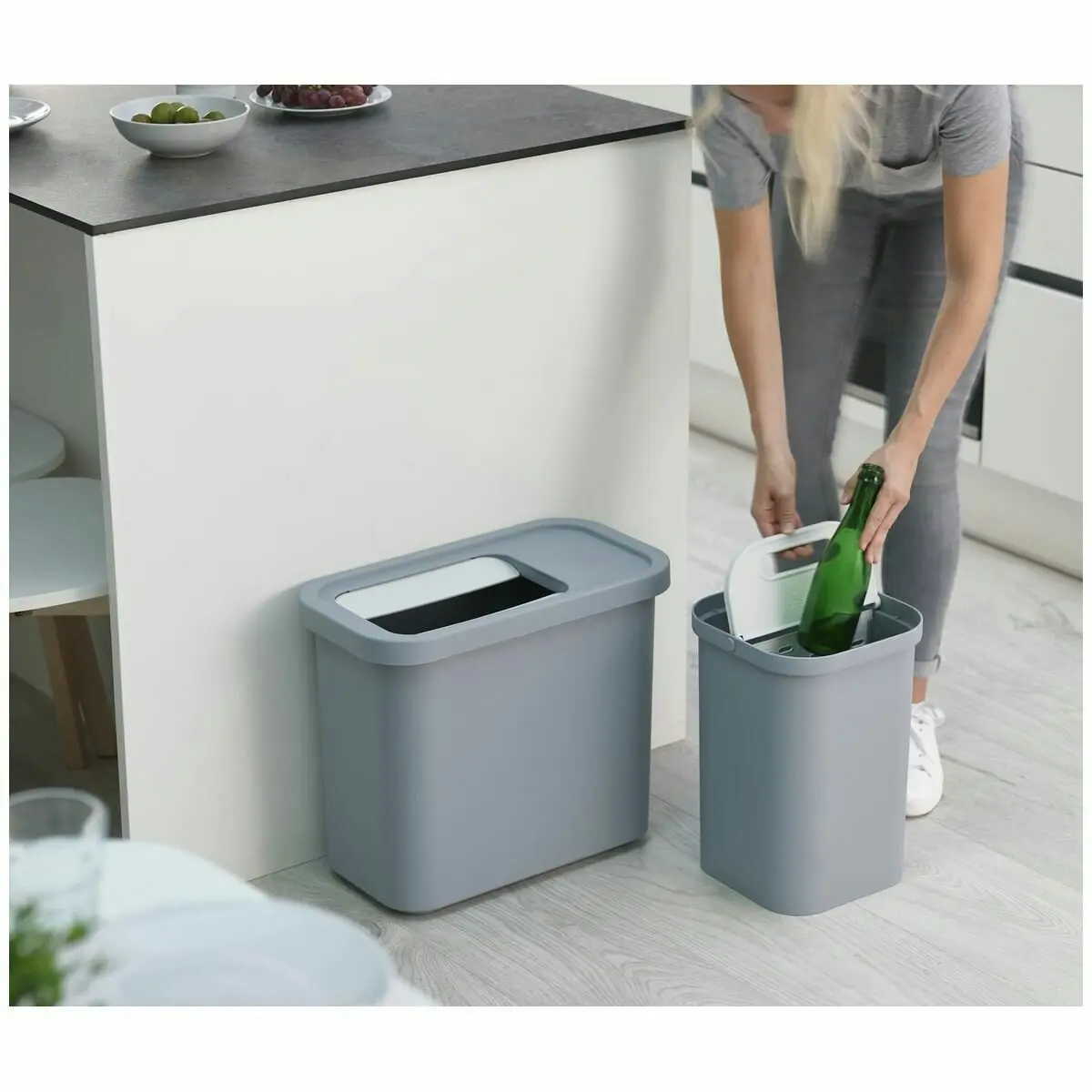 Joseph Joseph GoRecycle 46L Recycling Collector & Caddy Set Blue