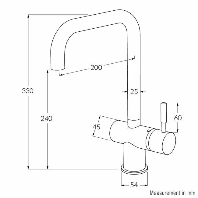 Sussex Taps Voda Square Sink Mixer Tap - Brushed Nickel