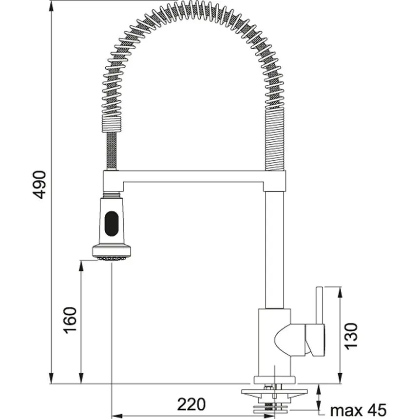 Franke Professional Flex Kitchen Mixer Tap