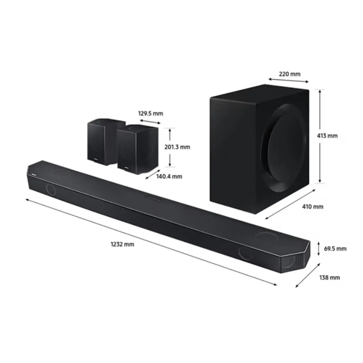 Samsung Q990C Q Series 11.1.4ch Soundbar with 8 Inch Wireless Subwoofer