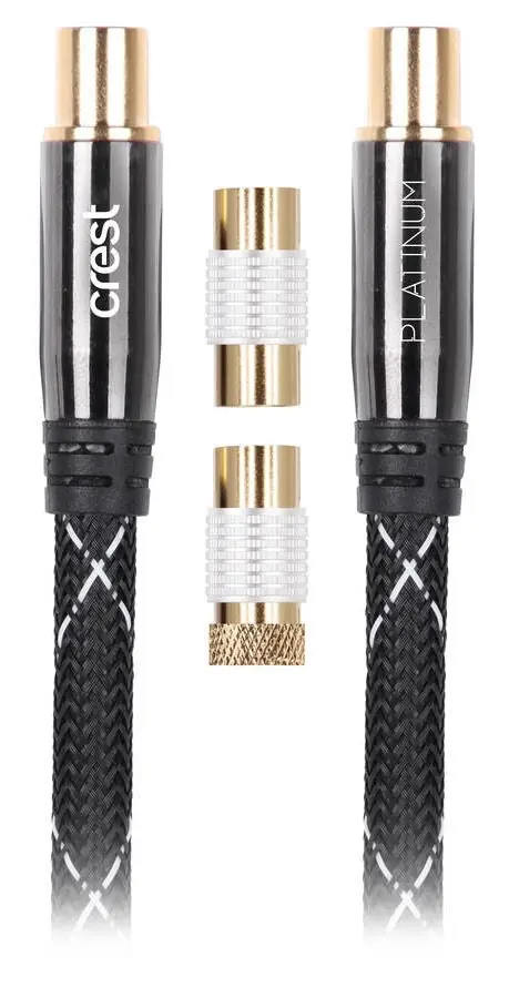 Crest Ultimate Antenna Cable with Quad Shield - 1.5m