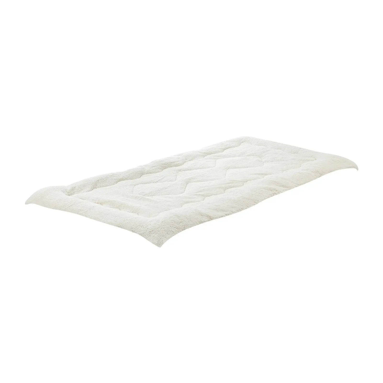 Bedra Sherpa Fleece Mattress Topper Single Reversible