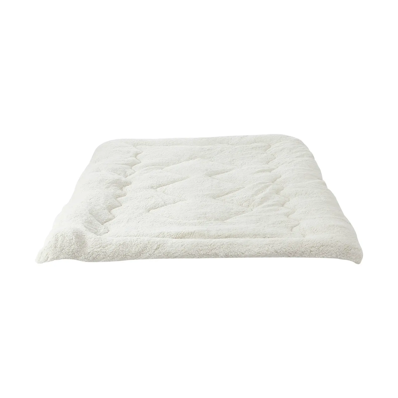 Bedra Sherpa Fleece Mattress Topper Single Reversible