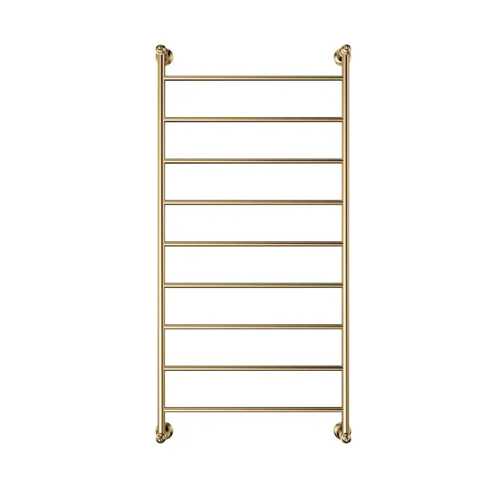 Fienza Lillian Heated Towel Ladder 600x1208mm 9 Bars Urban Brass 81060120UB