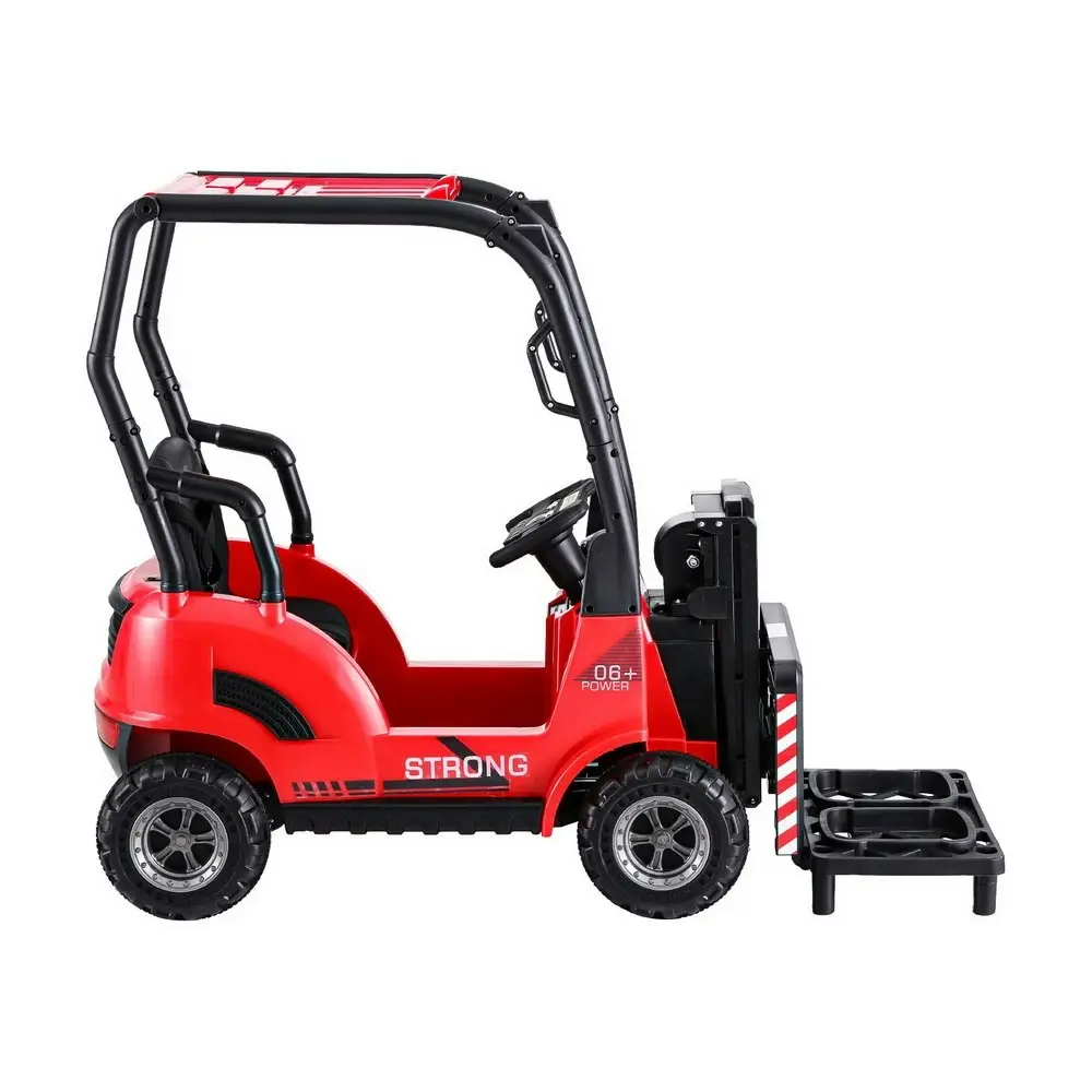 Rigo Kids Electric Ride On Car Forklift Loader Toys Cars Horn Remote 12V Red