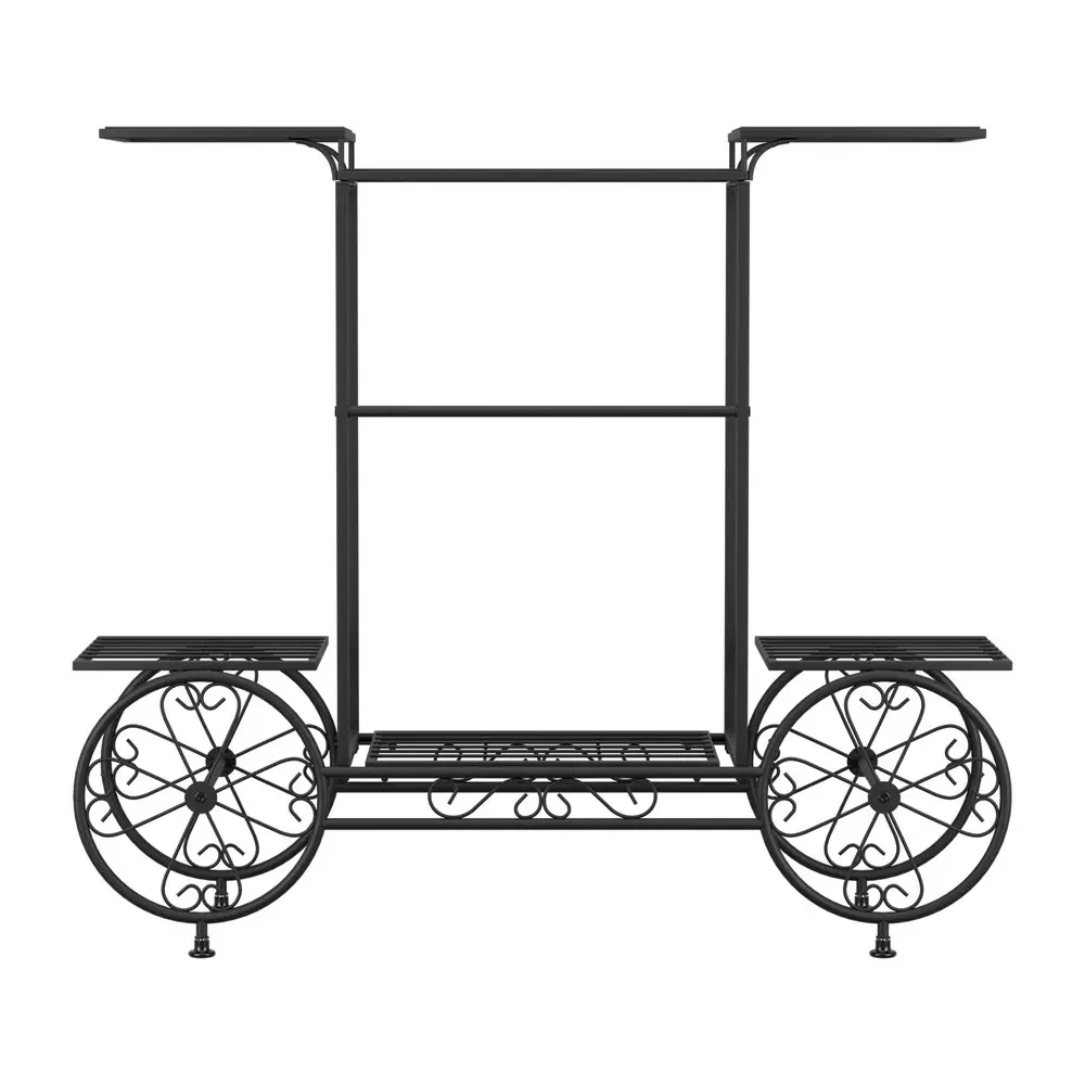 Artiss Plant Stand 6 Tier Iron 4 Wheeler