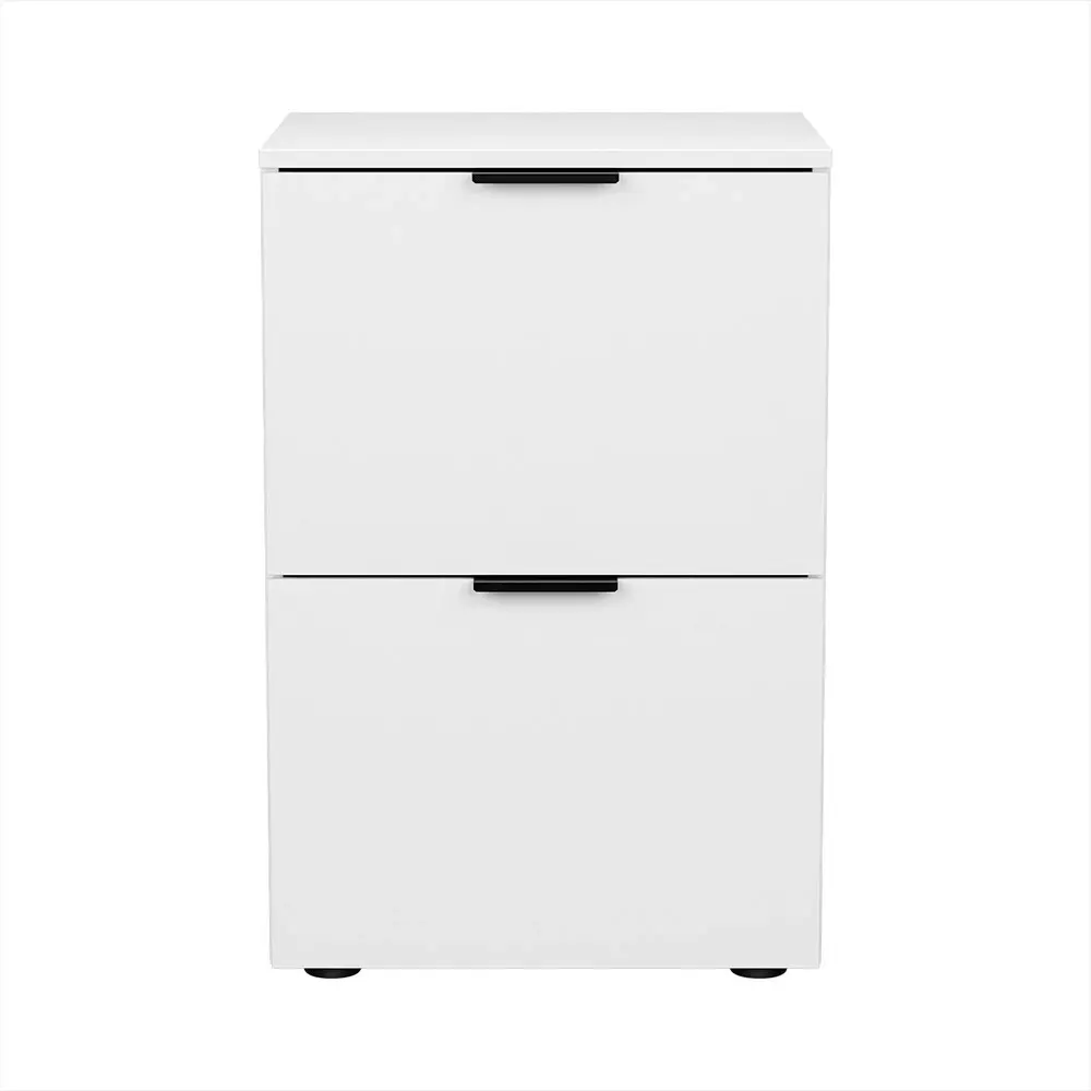 Artiss Filing Cabinet Files Storage Office Shelves File Organiser White 2 Drawer