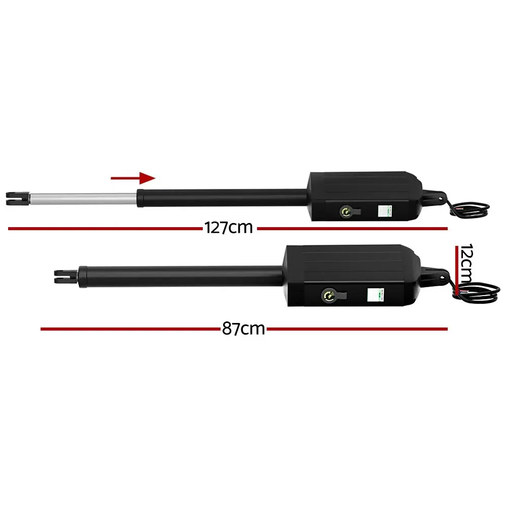 LockMaster Dual Swing Gate Opener 40W Full Solar Power 600KG 10M