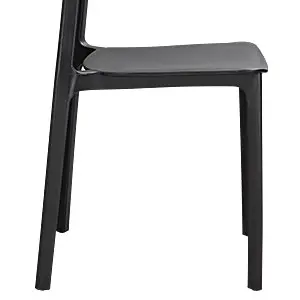 Furb Outdoor Dining Chair Cafe Chair Home Kitchen Furniture Plastic Chair Black