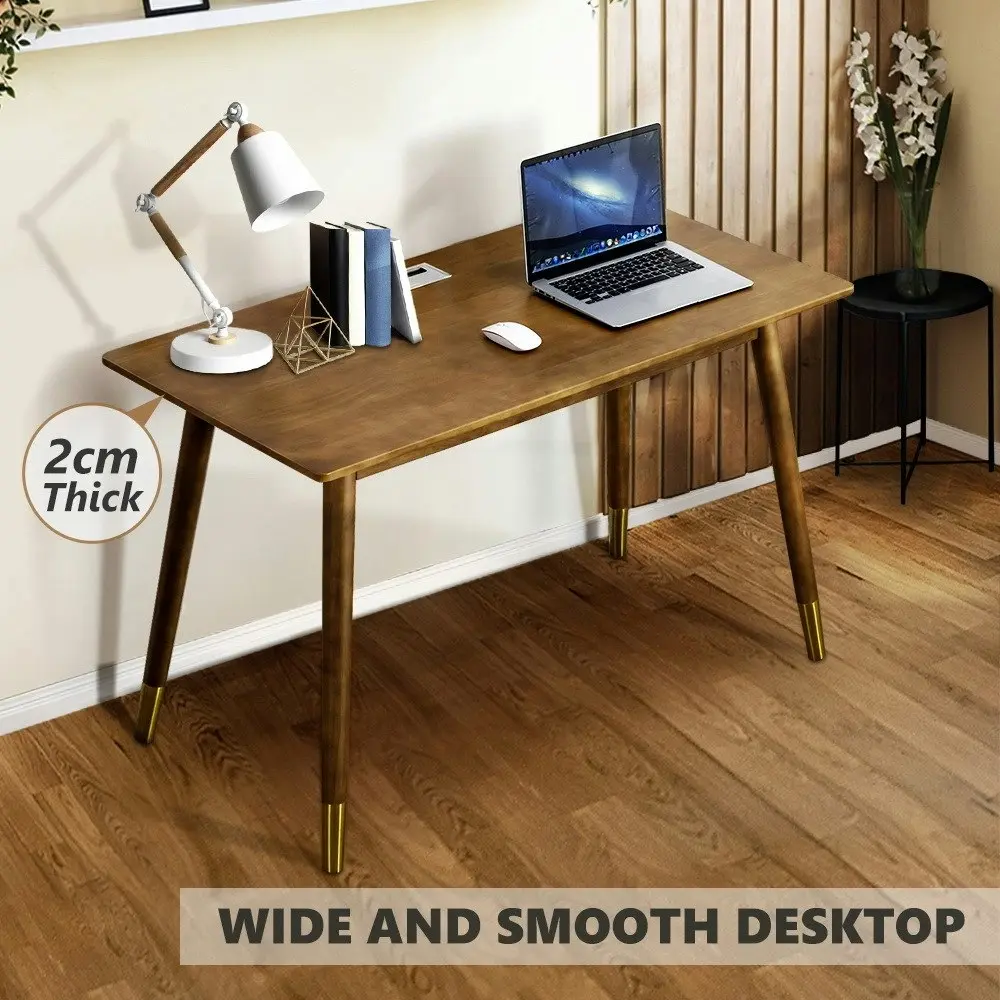 Furb 120cm Wooden Office Study Desk Laptop Computer Study Student Table Walnut