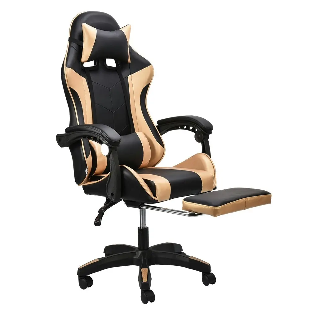 Furb Ergonomic Gaming Chair Recliner Leather Office Chair with Footrest Lumbar