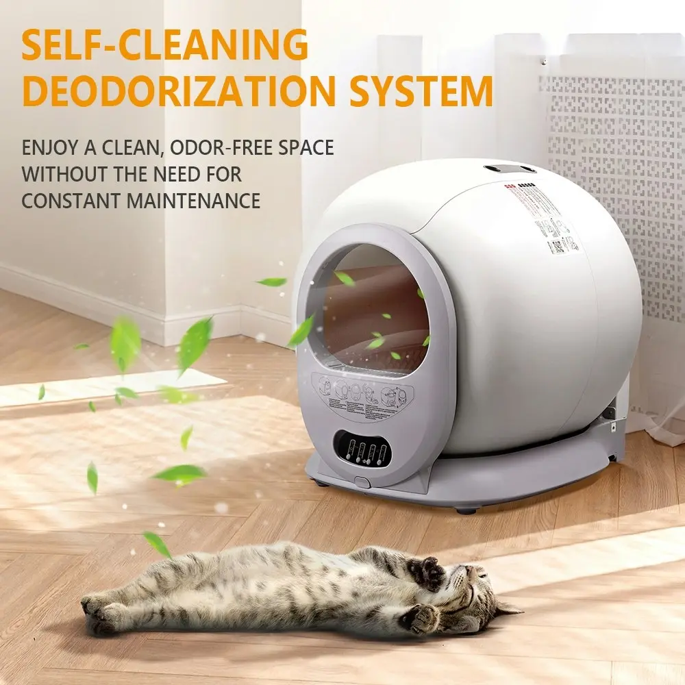 Taily Automatic Smart Cat Litter Box Self-Cleaning App Control Safety Pet Toilet