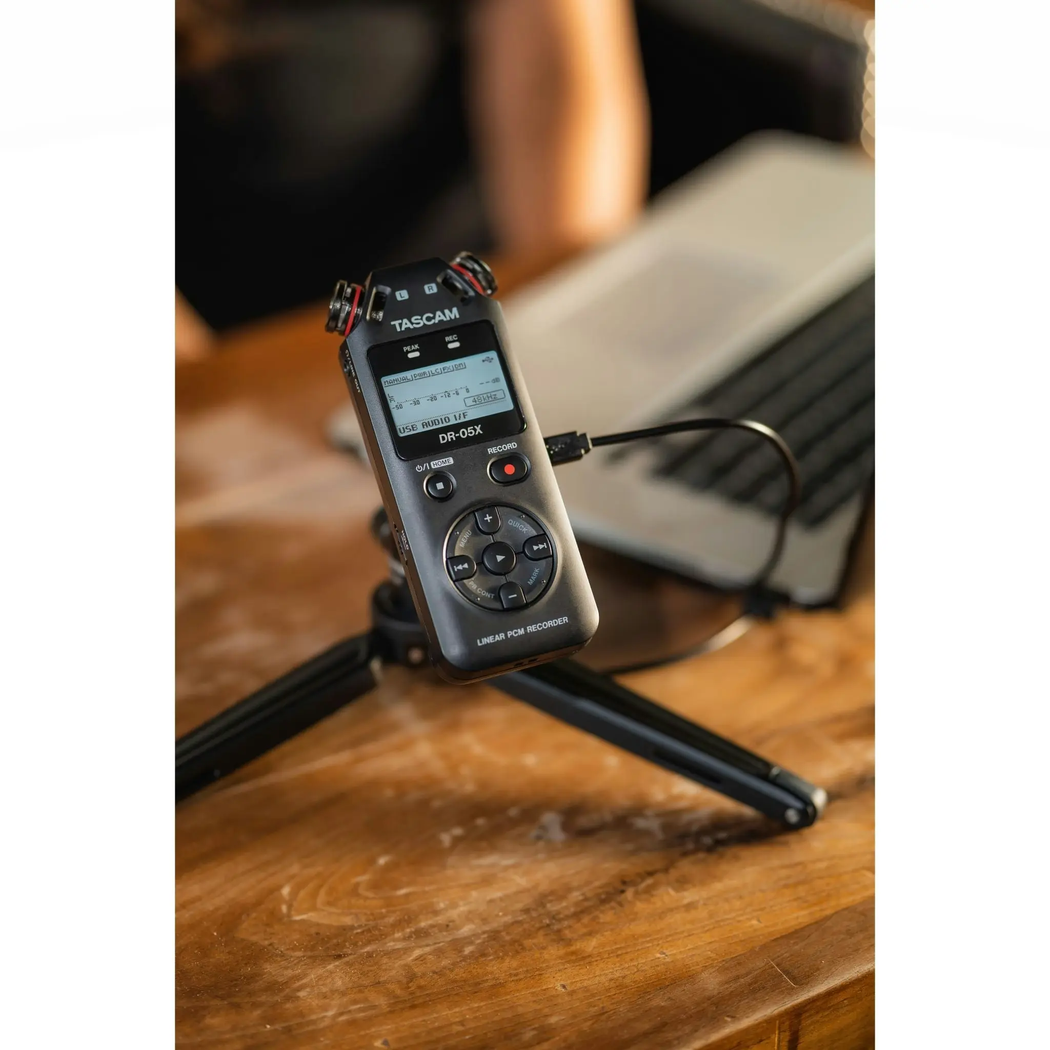 Tascam DR-05X Stereo Handheld Digital Audio Recorder and USB Audio Interface