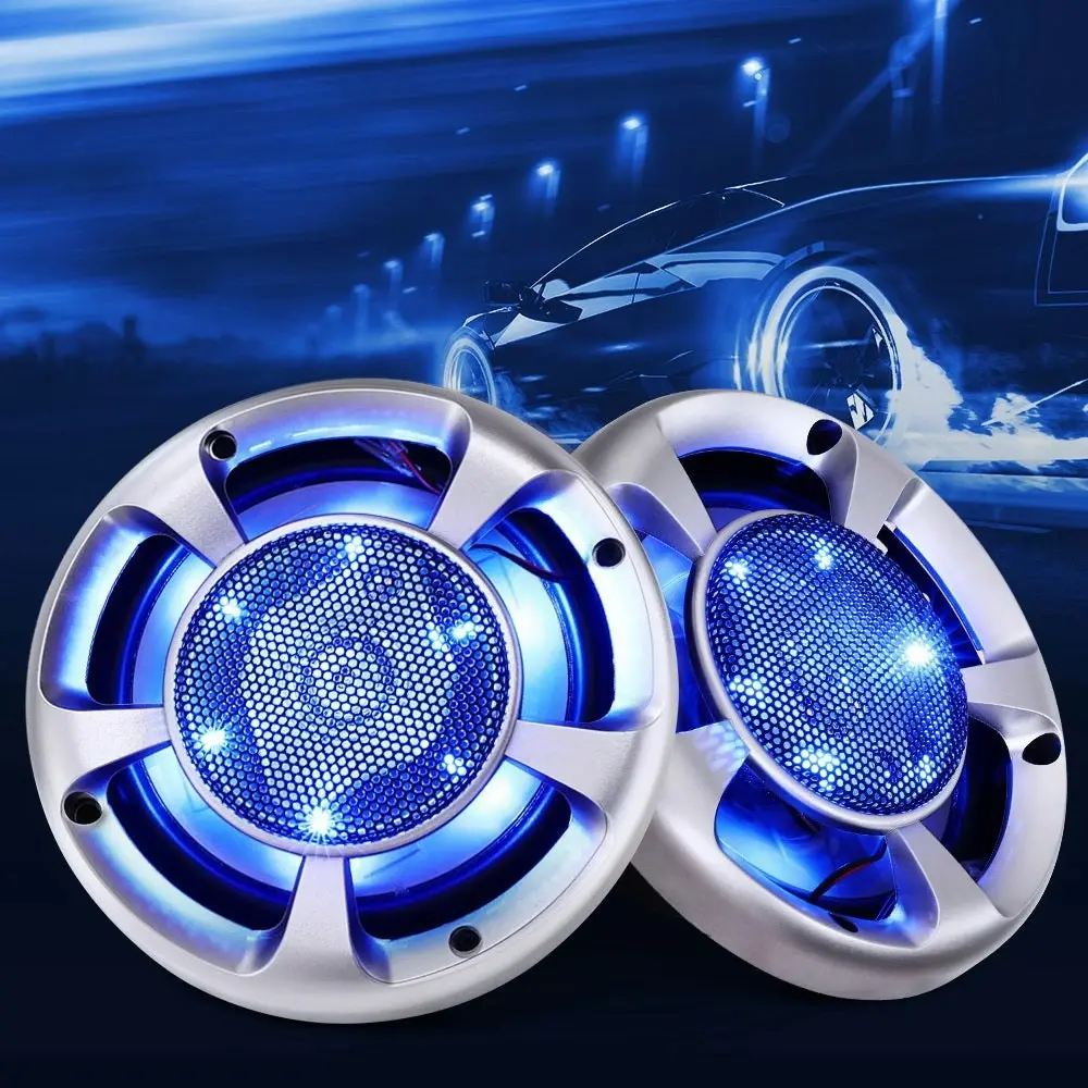 Giantz Set of 2 6.5inch LED Light Car Speakers