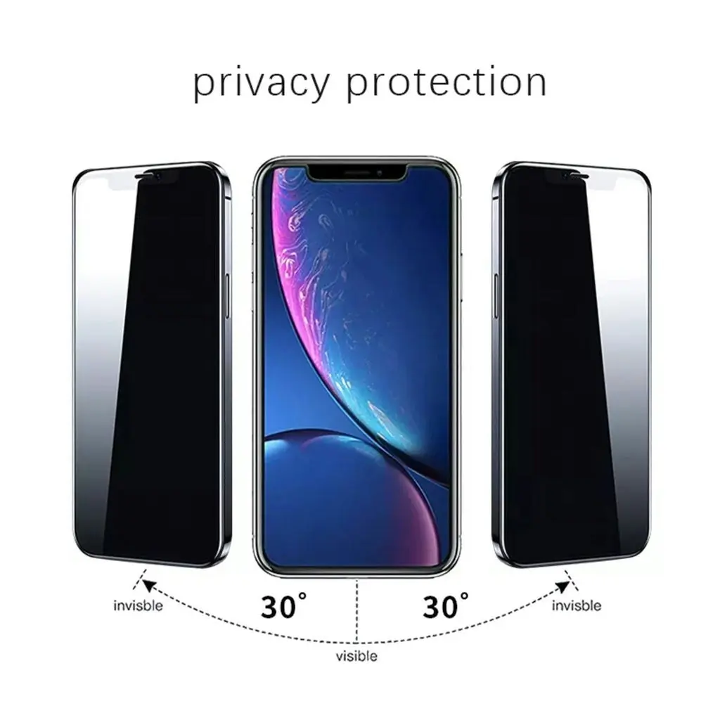 VOCTUS iPhone 14 Privacy Tempered Glass Screen Protector 2Pcs (Raw)