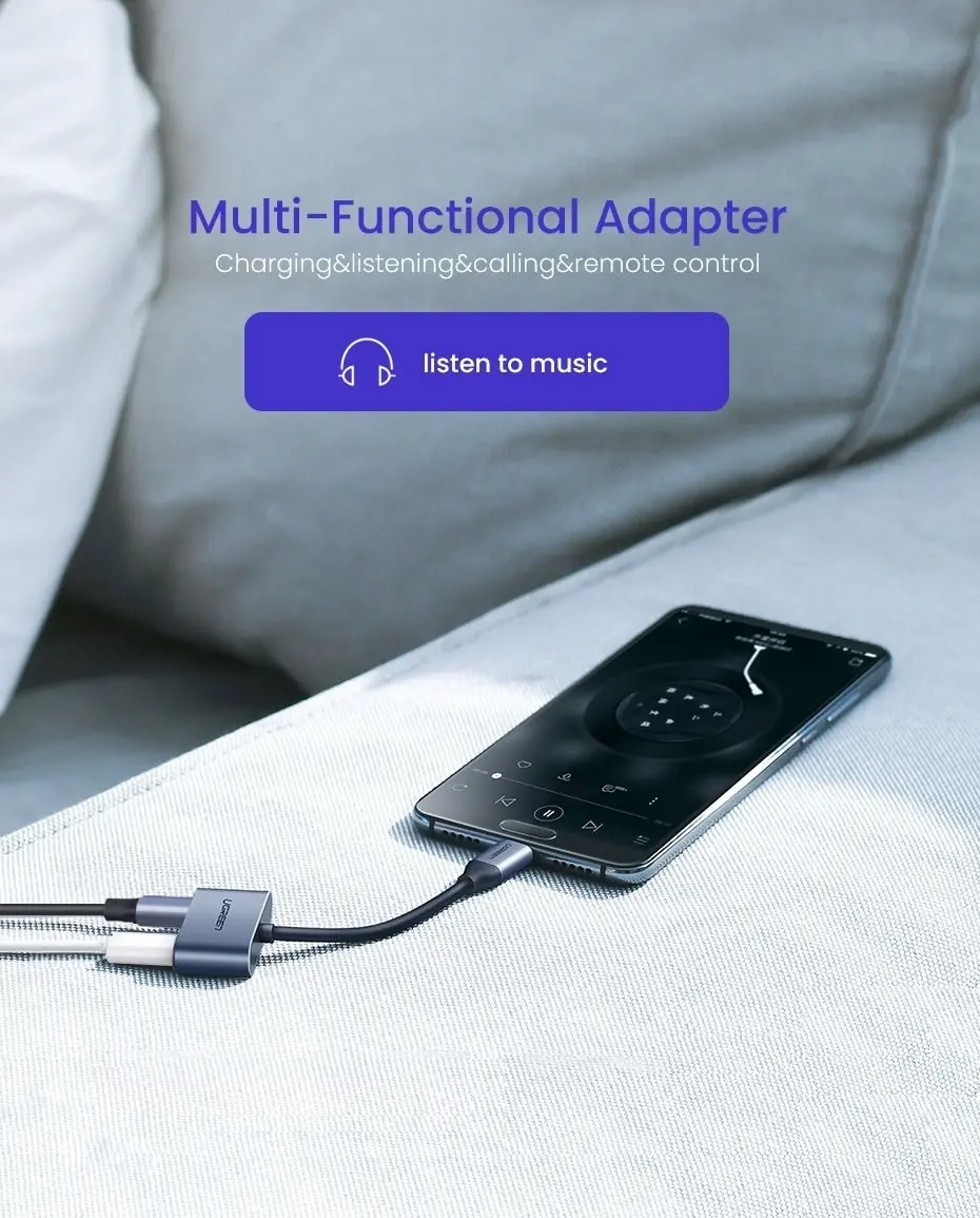 UGREEN 60165 USB-C to Dual USB-C Adapter