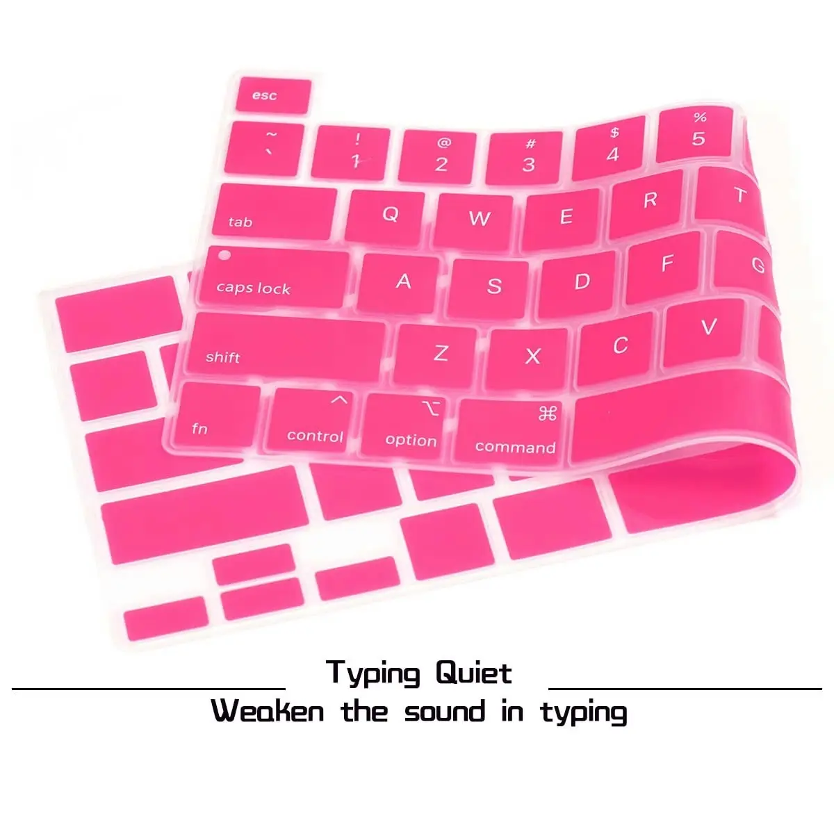 Keyboard Cover Skin For MacBook Pro 13 Pro 16 A2338 A2289 A2251 A2141 M1 M2 2020 to 2023 Hot Pink