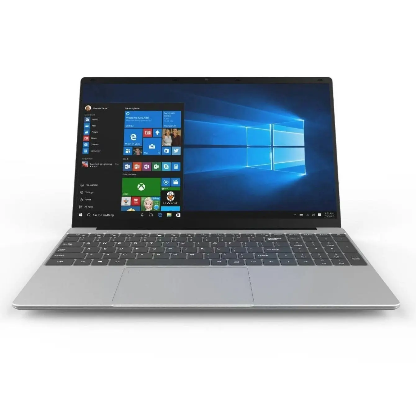 Trion Aurora 15.6" Laptop 11th Gen Intel Celeron-N5095 16GB 512GB SSD Intel HD Graphics Windows 11 - Silver