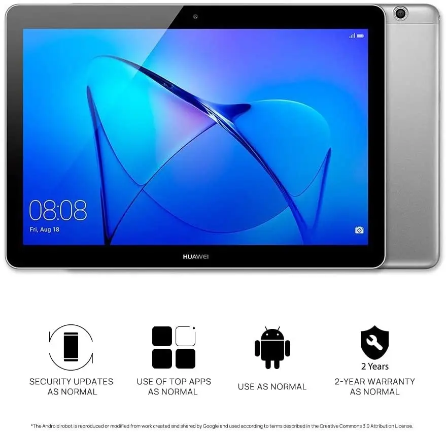 Huawei MediaPad T3, 3GB RAM, 32GB, 10" Android Wifi Tablet - Space Grey