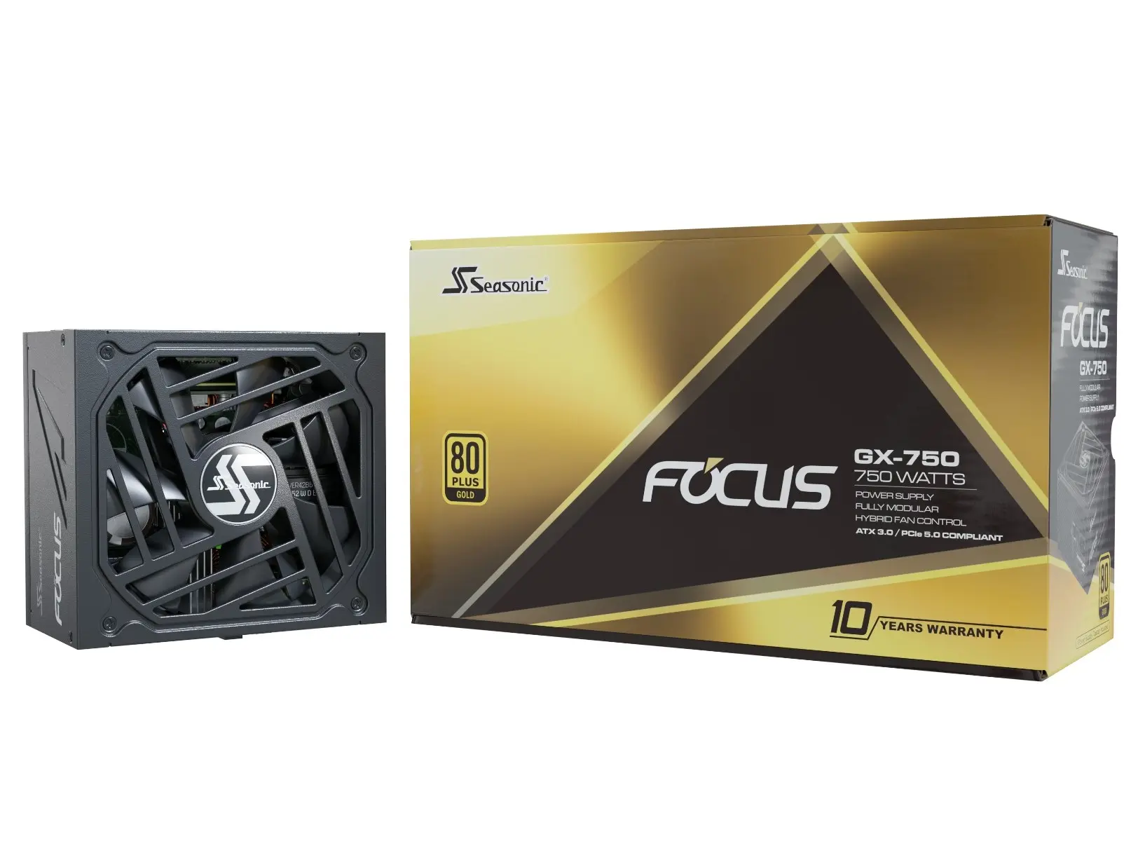 Seasonic FOCUS GX-750 ATX 3.0 750W Gold PSU (SSR-750FX3)