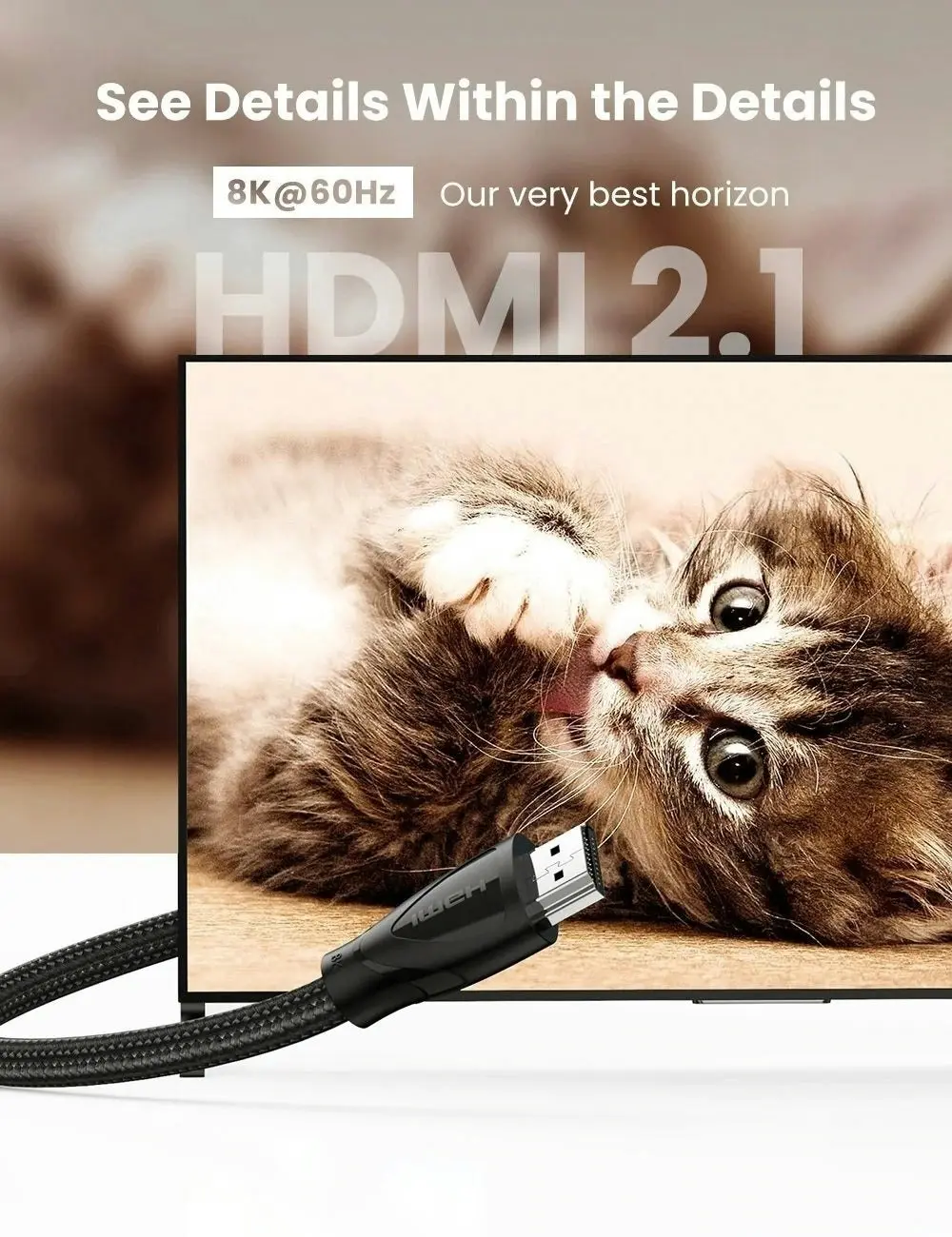 UGREEN 80403 8K Ultra HD HDMI 2.1 Cable 2M