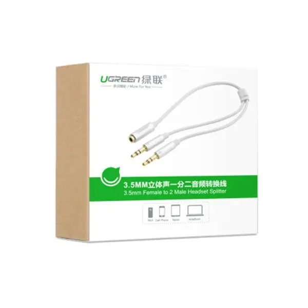 UGREEN 3.5mm Female to 2 Male Headset Splitter (10790)