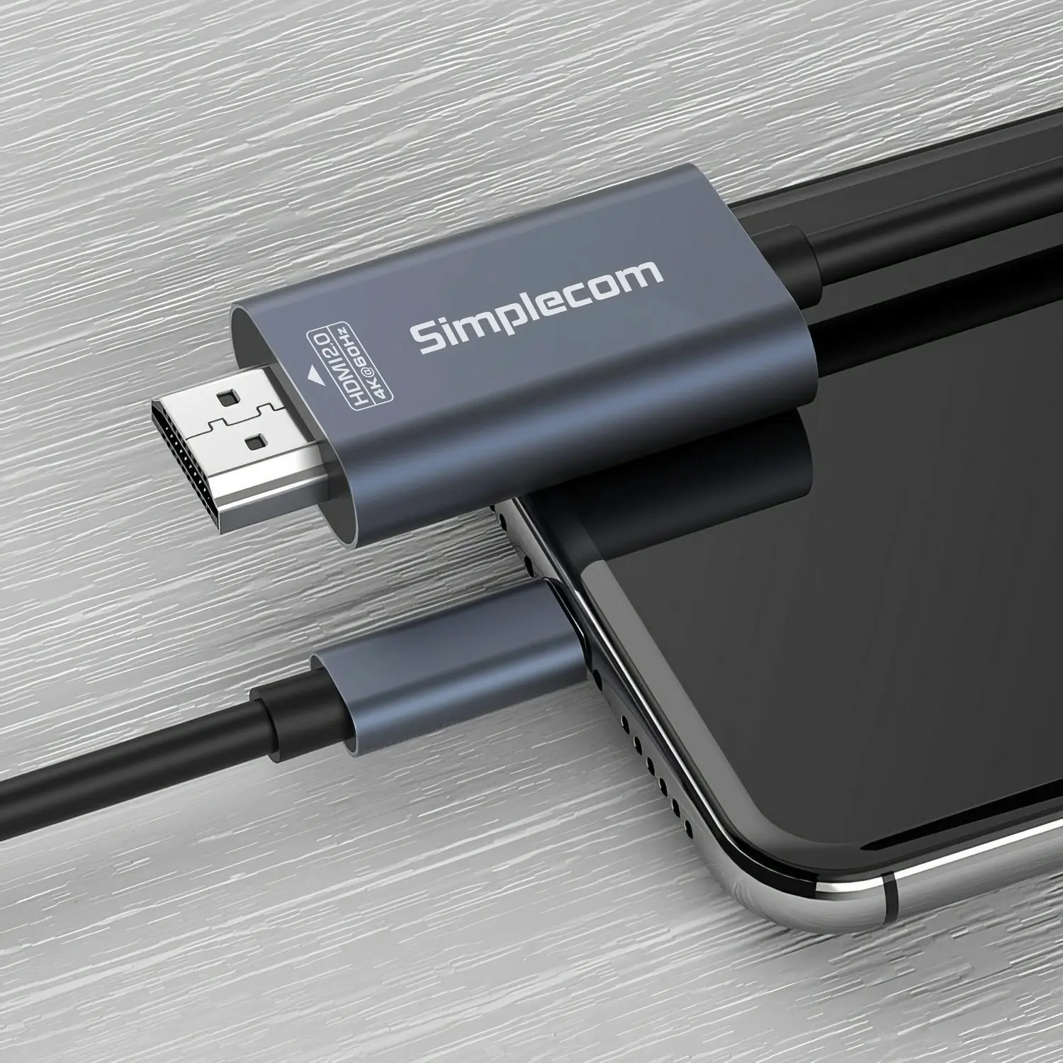 Simplecom DA322 USB-C Type-C to HDMI 2.0 Cable 2M HDCP 4K@60Hz