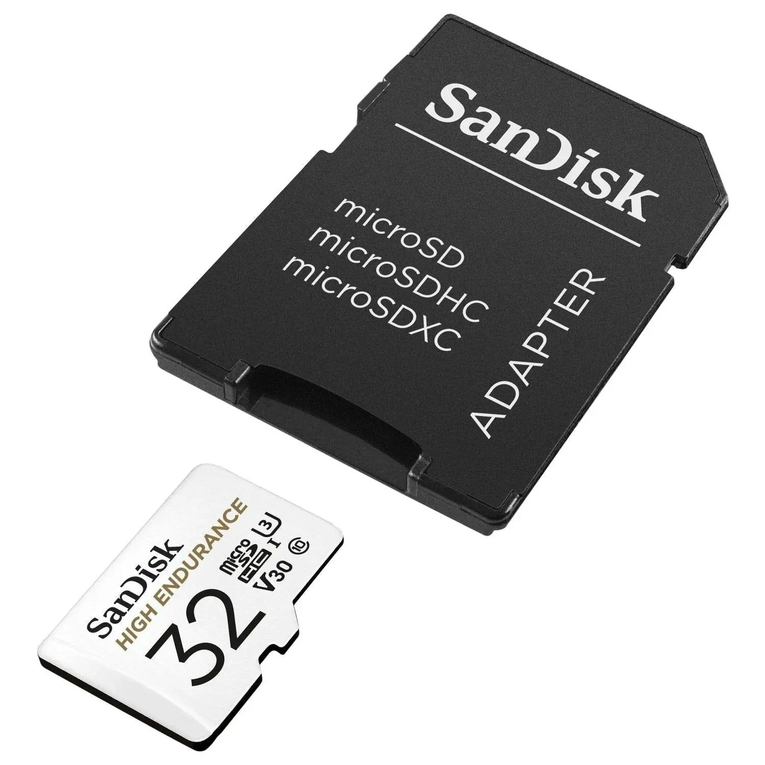 Sandisk High Endurance Microsdhc Card Sqqnr 32g Uhs I C10 U3 V30 100mb/S R 40mb/S W Sd Adaptor Sdsqqnr 032g Gn6ia