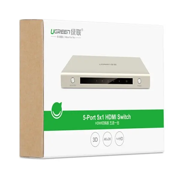 UGREEN HDMI 5 x 1 Switch  Zinc Alloy 40279