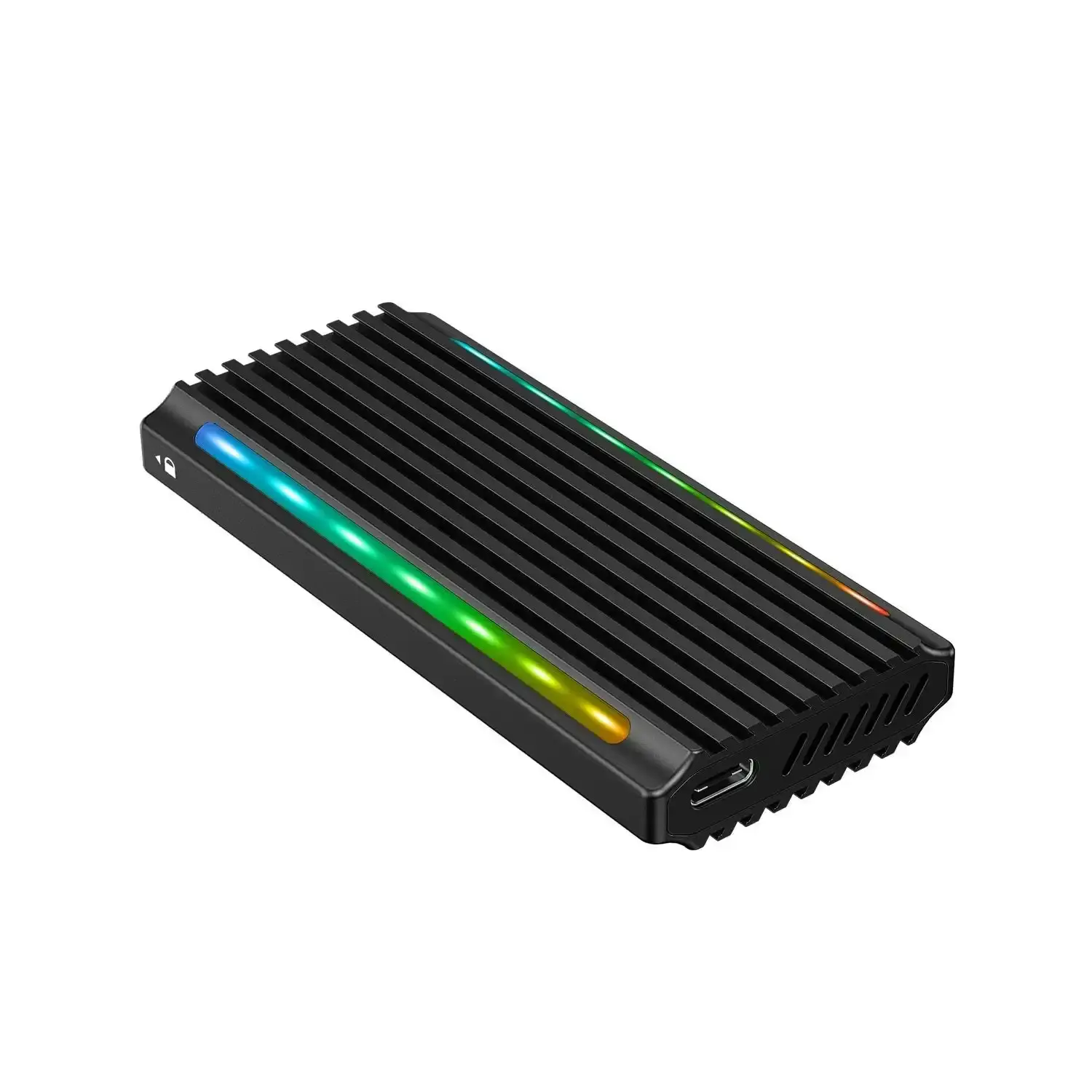 Simplecom SE525 NVMe / SATA M.2 SSD USB-C Enclosure with RGB Light USB 3.2 Gen 2 10Gbps